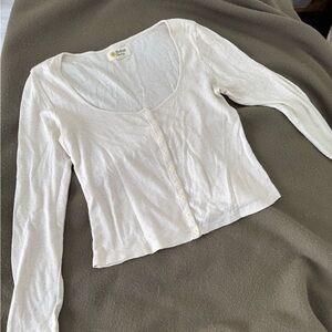 Mollusk hemp cream button down long sleeve
